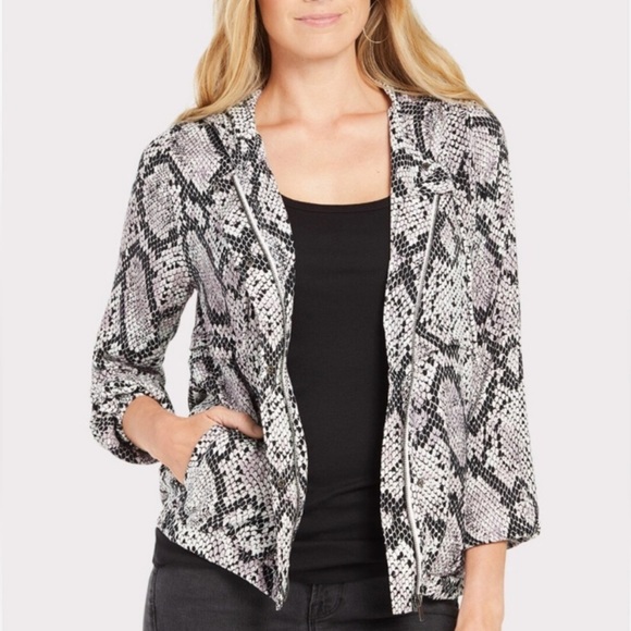 Chaser Snake Print Utility Bomber Jacket - Picture 2 of 6